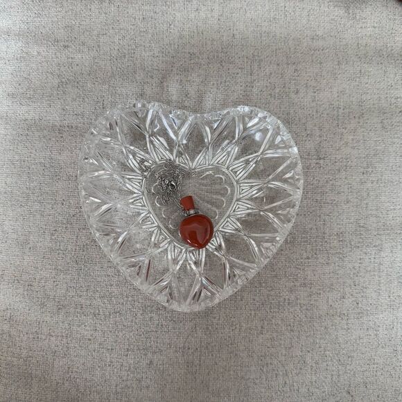 Red jasper Heart shape perfume bottle necklace love promise necklace - Picture 7 of 9